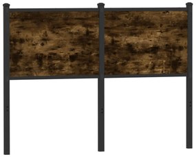 4007698 vidaXL Резервна табла за легло, опушен дъб, 120 см, инженерно дърво и стомана