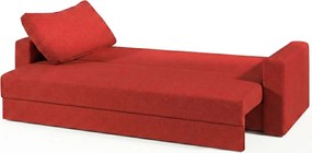 Диван Kleio Триместен-215φ 80β εκ.-Κόκκινο