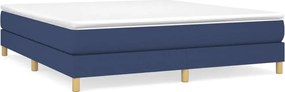 3120636 vidaXL Рамка за легло с пружини, синя, 180x200 см, плат
