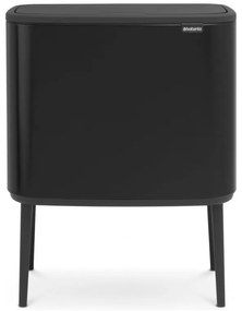 Кош за боклук Brabantia Bo Touch 651106, 36 л, Плавно и безшумно отваряне, Голям отвор, Черен