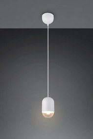 Бяло метално висящо осветително тяло ø 11 cm Nara – Reality