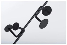 Подова етажерка от масивна дъбова дървесина с черни детайли Hook - Gazzda