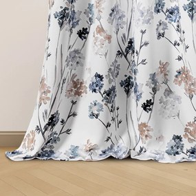 Бяло/светлосиньо dimout перде 135x250 cm Solkone – Restilo