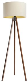 Стояща лампа STANDART 1xE27/60W/230V кремаво/венге