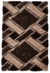 Тъмнокафяв ръчно изработен килим 120x170 cm Noble House – Think Rugs