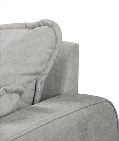 Светлосив ъглов диван (ляв ъгъл) Beata - Ropez