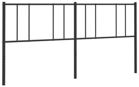 352518 vidaXL Метална табла за глава, черна, 200 см
