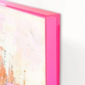 Печатна/с ръчно рисувани елементи картина с включена рамка/върху платно 102x102 cm New Age Pink – Malerifabrikken