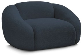 Тъмносиньо кресло от букле Tina – Bobochic Paris