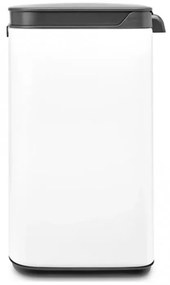 Кош за боклук Brabantia Bo Small 1006621, 4 л, Плавно и безшумно отваряне, Противоплъзгаща основа, Бял