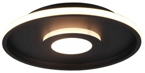 Матово черно метално LED осветително тяло за таван ø 40 cm Ascari - Trio