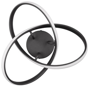 Черна LED светлина за таван Meo - Trio