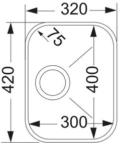 Измийте Apell 84-32 x 42 cm