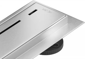 Mexen Flat 360° M03 въртящ се линейно отводняващ 90 cm, неръждаема стомана - 1022090-40