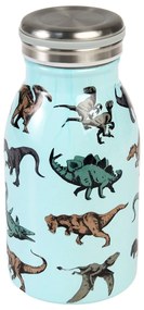 Светлосиня детска бутилка от неръждаема стомана 250 ml Prehistoric Land – Rex London