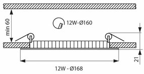 LED ПАНЕЛ 12W