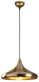 Висящо осветително тяло в златисто с метален абажур ø 35 cm Berceste – Opviq lights