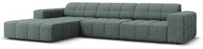 Тюркоазен ъглов диван (ляв ъгъл) Chicago - Cosmopolitan Design