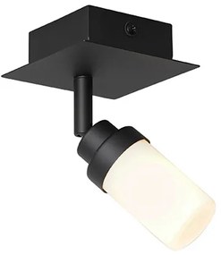 Модерен баня прожектор черен IP44 - Japie