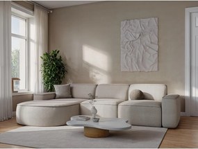 Теракотен шенилов ъглов диван (ляв ъгъл) Omao – Makamii