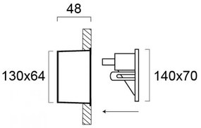 Аплика Viokef Riva II-14 x 4.8 x 7 См.-сив