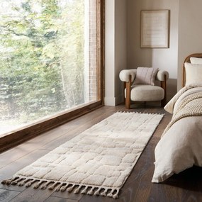 Кремава пътека 80x300 cm Esra Cobbled – Flair Rugs