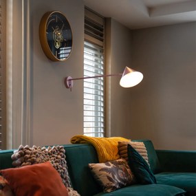 Дизайнерски стенен аплик розов регулируем - Triangolo