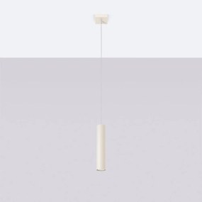 Кремаво висящо осветително тяло ø 8 cm Castro – Sollux