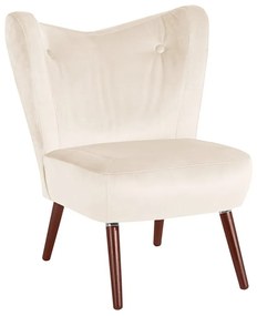Кресло от кремаво кадифе Sari - Max Winzer