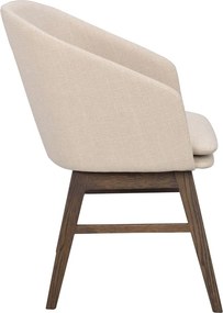 Бежови тапицирани трапезни столове в комплект 2 бр. Windham – Rowico