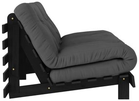 Тъмносив разтегателен диван 160 cm Roots Black Night – Karup Design