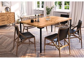 Дъбова маса за хранене 90x200 cm Abies - The Beds