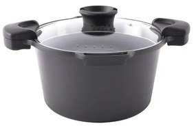 Pfluon Granit съд с незалепващо покритие и стъклен капак Pasta , 5,5 л Grande - Orion