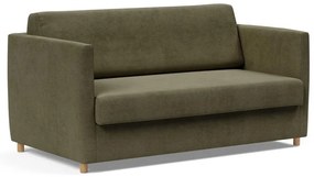 Тъмнозелен велурен разтегателен диван Olan - Innovation