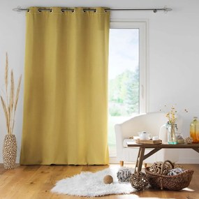 Жълта звукоизолираща завеса 140x260 cm Jupiter – douceur d'intérieur