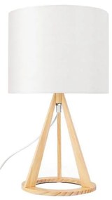 Aigostar - Дървена настолна лампа от борова дървесина 1xE27/60W/230V