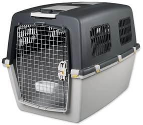 Сива транспортна клетка за животни 104x73 cm Trixie Gulliver 7 L – Plaček Pet Products