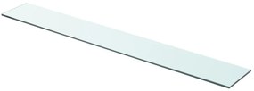 3051577 vidaXL Рафтове, 2 бр, панели прозрачно стъкло, 90x12 см