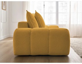 Шенилов диван в цвят горчица 278 cm Everest – Bobochic Paris