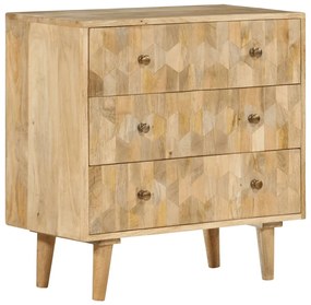 Sonata H Шкаф с чекмеджета, 70x35x70 см, мангово дърво масив