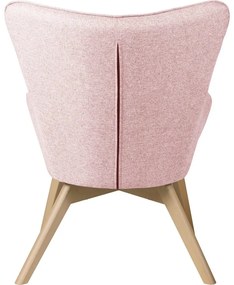 Светлорозово кресло Niko – Ropez