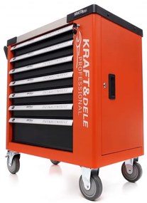 Работна количка за инструменти 258бр. - 7 чекмеджета KD1067