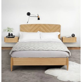 Нощно шкафче от декор от дъб в естествен цвят Farsta – Woodman