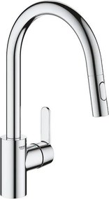 Стоящ смесител за кухня, Get, Grohe, 31484001, с издърпващ се душ
