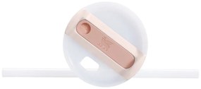 Светлорозов термос със сламка от неръждаема стомана 600 ml Quencher H2.0 FlowState Tumbler Rose Quartz – Stanley