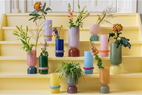 Зелена стъклена ваза (височина 22 cm) Animado Anillo – PT LIVING