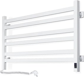 Електрическа сушилня за кърпи с термостат AVANGARD 181W, 50x90 см, бяла, лява