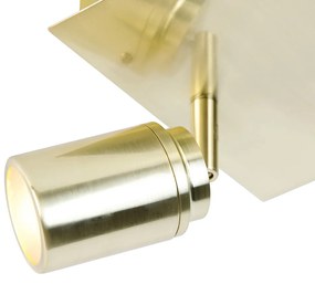 Модерен баня прожектор месинг квадратен 2-светлина IP44 - Ducha