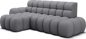 Сив разтегателен ъглов диван (ляв ъгъл) Ceedro – ELTAP