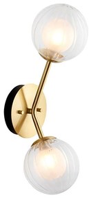 Endon 96691 - Стенно осветително тяло NORTHWEST 2xG9/3W/230V златисто